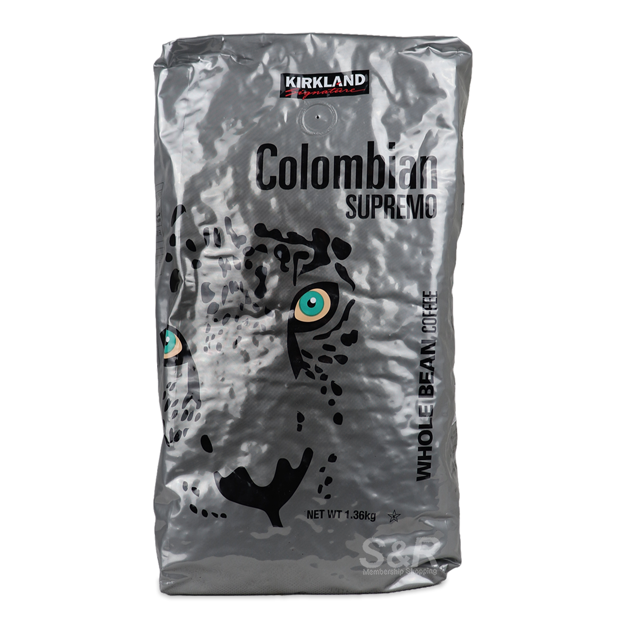 Kirkland Signature Colombian Supremo Whole Bean Coffee 1.36kg